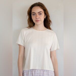 Things Between Pointelle Baby Tee